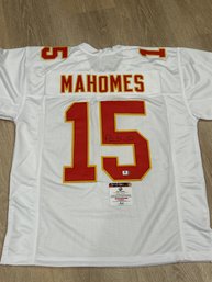 Patrick Mahomes Autograghed Jersey  With COA!
