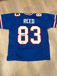 Andre Reed  Autographed  Jersey With COA