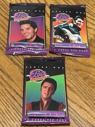 1992 Elvis Series 1 Lot Of (3) Unopened Packs