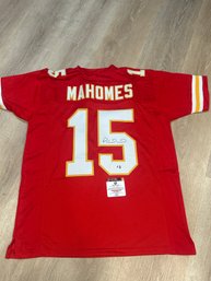Patrick Mahomes Autograghed Jersey  With COA!