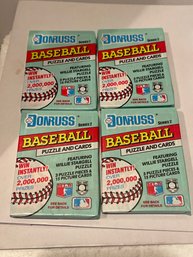 1991 Donruss Baseball Card Packs Lot Of 4