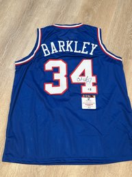 Charles Barkley Autographed Jersey With COA