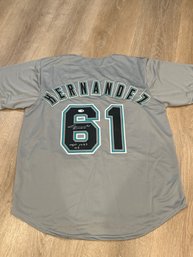Livan Hernandez Autograghed Jersey  With COA!
