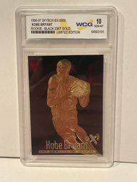 Graded Gem-Mint 10 KOBE BRYANT 1996 Skybox 23K Black Gold ROOKIE Card