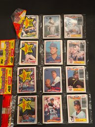 1989 Topps Baseball Rack Pack Lot Of 4