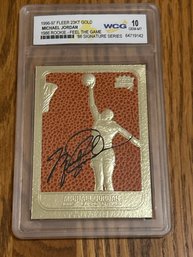 1996-97 Fleer Michael Jordan 23KT Gold Card WCG 10
