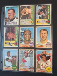 Vintage Topps Baseball Card Lot Of 9