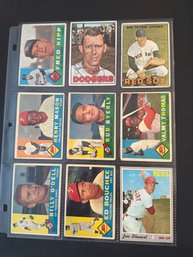 Vintage Topps Baseball Card Lot Of 9