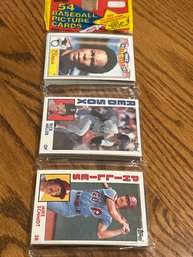 1984 Topps Baseball Rack Pack With Mike Schmidt On Top!