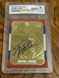 1998 Fleer Michael Jordan 23KT Gold Card WCG 10