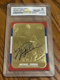 1998 Fleer Michael Jordan 23KT Gold Card WCG 10