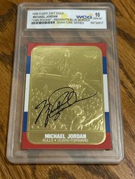 1998 Fleer Michael Jordan 23KT Gold Card WCG 10