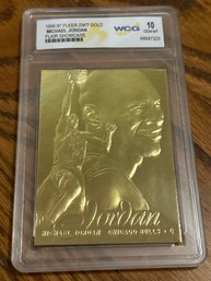 1996-97 Fleer Michael Jordan 23KT Gold Card WCG 10