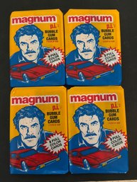 Magnum PI Wax Pack Card Lot Of 4