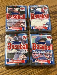1988 Donruss Cello Packs Lot Of 4