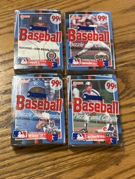 1988 Donruss Cello Packs Lot Of 4