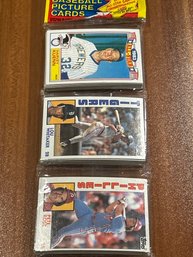 1984 Topps Baseball Rack Pack With Pete Rose On Top!