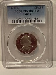 1979 S Susan B Anthony Dollar Type 2 PCGS PR69DCAM