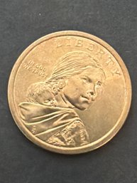 Sacagawea Dollar Coin - Date On Rim