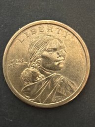 Sacagawea Dollar Coin - Date On Rim