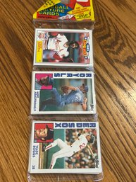 1984 Topps Baseball Rack Pack With HOF Wade Boggs On Top!