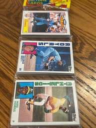 1984 Topps Baseball Rack Pack With HOF Brett AND Rice Showing!
