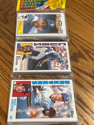 1984 Topps Baseball Rack Pack With HOF Paul Molitor Showing!