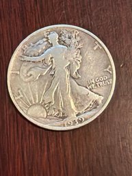 1939 P Liberty Walking Eagle Half Dollar