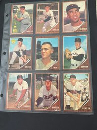 1962 Topps Baseball Card Lot Of 9