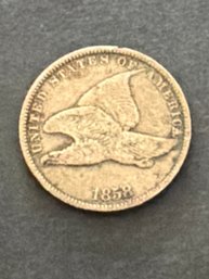 1858 Flying Eagle Cent. Nice Condition.