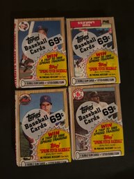 1987 Topps Cello Pack Lot Of 4
