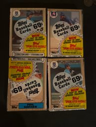 1987 Topps Cello Pack Lot Of 4
