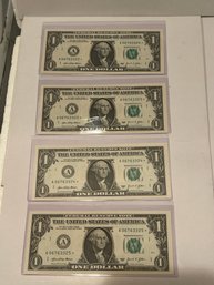 2021 Sequential $1 Star Notes  - Lot Of 4