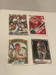 Mike Trout - Lot Of 4 Cards