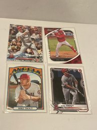 Mike Trout - Lot Of 4 Cards