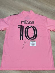 Lionel Messi Autographed Jersey With COA