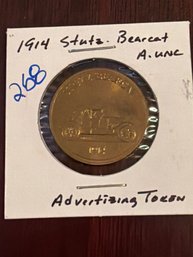 1914 STUTZ BEAR CAT CAR TOKEN!