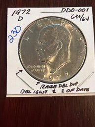 1972-D $1 Ike Dollar DDO