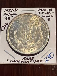 1922 D Morgan Sliver Dollar. Unicorn?
