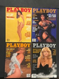 Playboy Magazine Lot Of 4