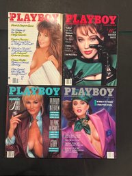 Playboy Magazine Lot Of 4