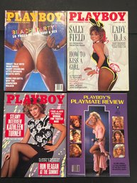 Playboy Magazine Lot Of 4