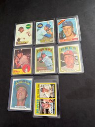 Vintage Topps  Baseball Card Lot Of 8