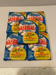 1989 Topps Wax Packs Lot Of 5