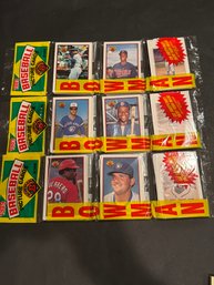 1989 Bowman Rack Pack Lot Of 3. Ken Griffey JR Rookie!!!