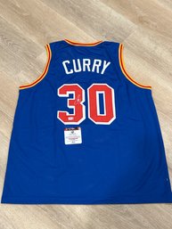 Steph Curry Autograghed Jersey  With COA!