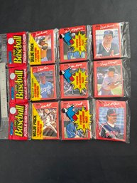 1990 Donruss Baseball Rack Pack Lot Of 3