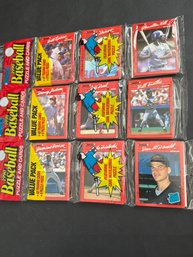 1990 Donruss Baseball Rack Pack Lot Of 3