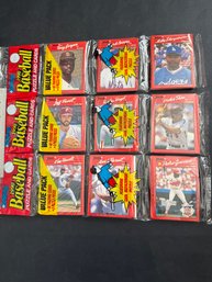 1990 Donruss Baseball Rack Pack Lot Of 3