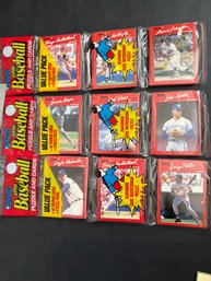 1990 Donruss Baseball Rack Pack Lot Of 3